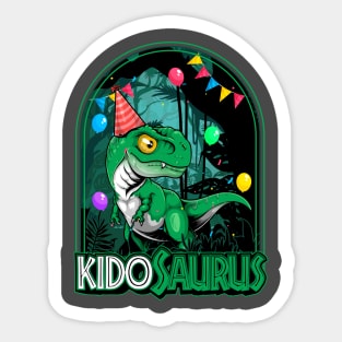 Kidosaurus birthday Sticker